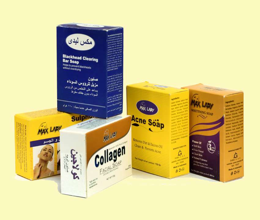 صابون مکس لیدی MAX LADY ضد التهاب باکتری ویتامین (آ دی ای)