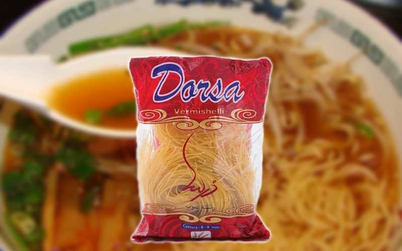 رشته سوپ درسا Noodle soup غنی شده فیبر ترکیب آرد سمولینا