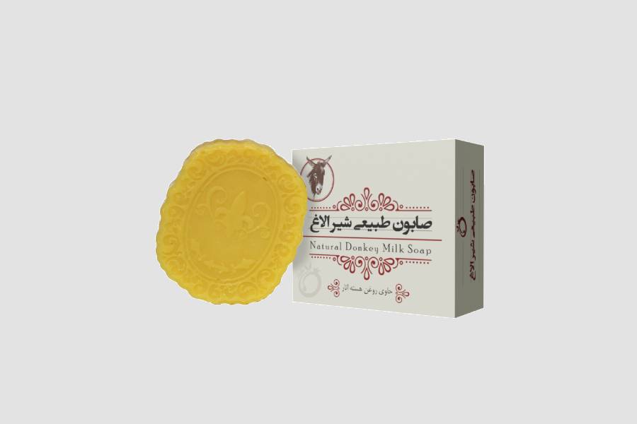 صابون شیر الاغ؛ 200 گرم + روغن گیاهی