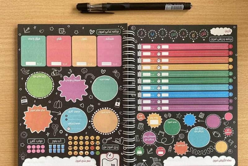 دفتر برنامه ریزی درسی؛ کوچک متوسط بزرگ جلد (ضخیم سیمی)