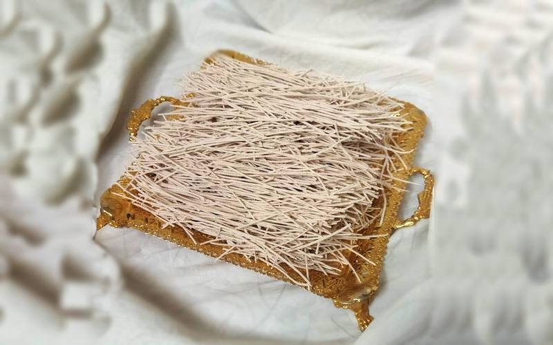 رشته آش فله؛ بدون مزه 3 ترکیب آرد گندم ذرت