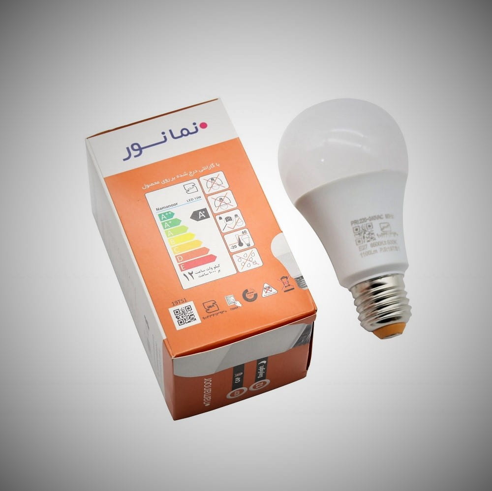 لامپ ال ای دی 40 وات نمانور؛ جنس (SMD) آفتابی مهتابی + وزن 600 گرم