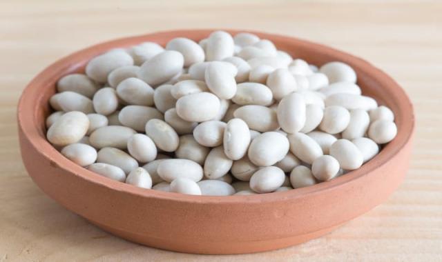 لوبیا سفید در بازار ؛ پوست روشن براق حاوی فیبر پروتئین