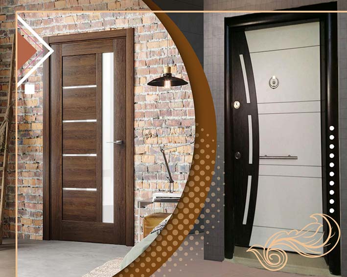 درب ضد سرقت ایرانی طرح ترک؛ چوبی فلزی رنگ قهوه کشور سازنده (Iran)