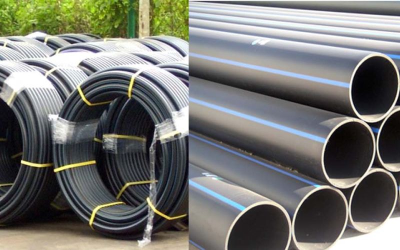 لوله پلی اتیلن 4 بار ؛ افزایش سرعت آب رنگبندی طوسی سفید آبی 3 درجه کیفی گرید A B C