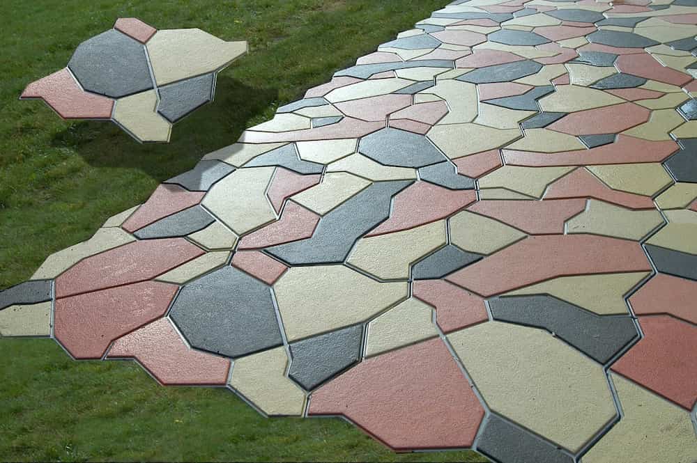 سنگ لاشه (ورقه ای) جنس آذرین با تنوع رنگ طرح مقاومت عالی در برابر سرما گرما