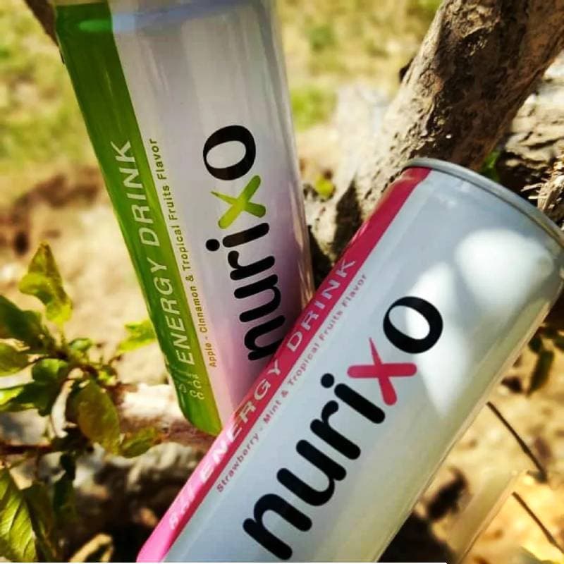 نوشیدنی انرژی زا نوریکسو ؛ رفع خستگی تسریع متابولیسم بدن 5 طعم توت فرنگی سیب دارچین لیمو نعنا