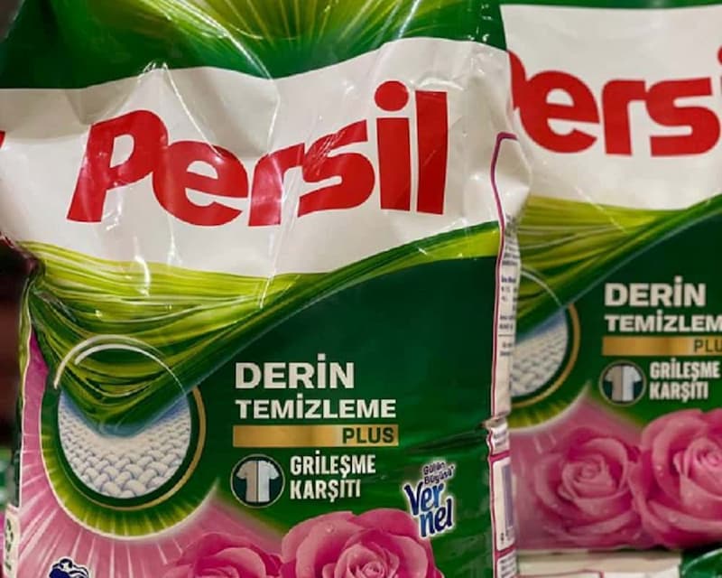 پودر لباسشویی پرسیل 10 کیلویی ترکیه؛ قدرت لکه بری روغن خودکار آبمیوه 2 نوع پودری مایع