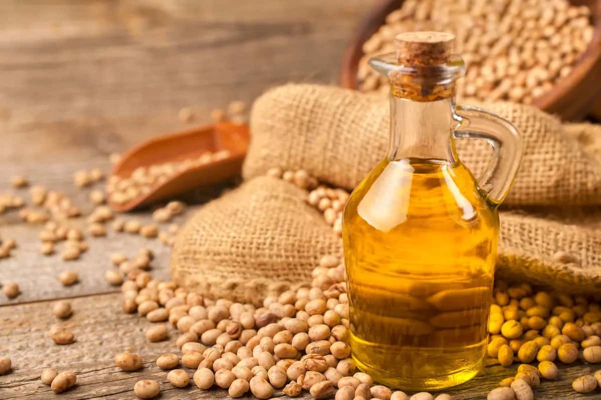 روغن سویا soy oil تسویه شده خام درمان ریزش مو خشکی صورت آکنه جوش