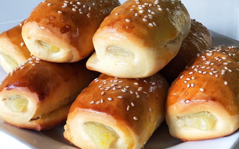 شیرینی دانمارکی پاسداران؛ گل محمدی کنجد 3 ترکیب تخم مرغ شکر خمیر مایه