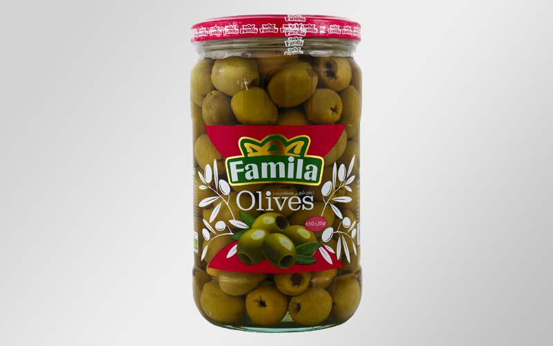 زیتون بدون هسته فامیلا Famila Olive خوشمزه مغذی سالم