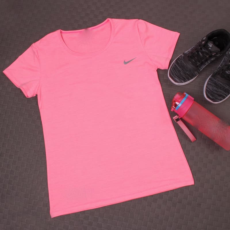 تیشرت زنانه سایز بزرگ؛ دکمه دار یقه 7 پنبه ای نخی