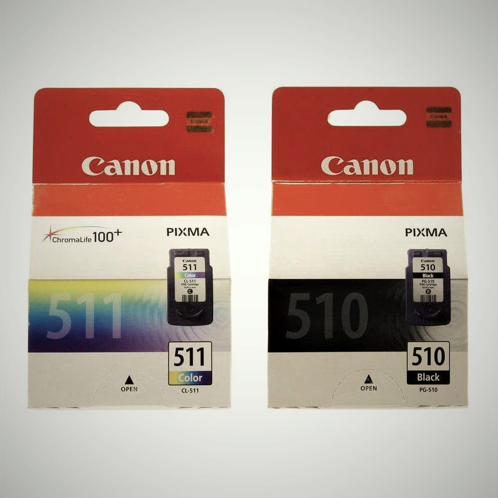 کارتریج کانن 511 ؛ منبع نگهداری جوهر تونر رنگبندی قرمز آبی مشکی