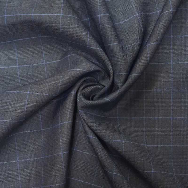 پارچه فاستونی ایرانی؛ پلی استر ساده طرح دار مشکی سورمه ای آبی