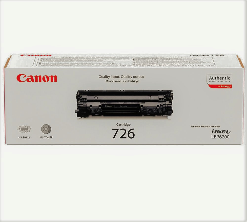 کارتریج کانن 726 ؛ لیزری جوهرافشان رنگ سفید مشکی چاپ بالای 2000