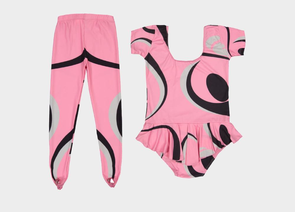 لباس ژیمناستیک کودکان Gymnastics clothes سه تکه ضد تعریق ضد حساسیت