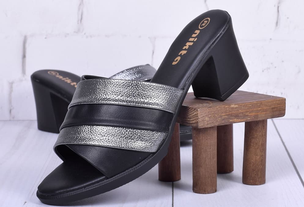 صندل زنانه پاشنه دار؛ مدل لژ دار پاشنه سوزنی ظاهر زیبا