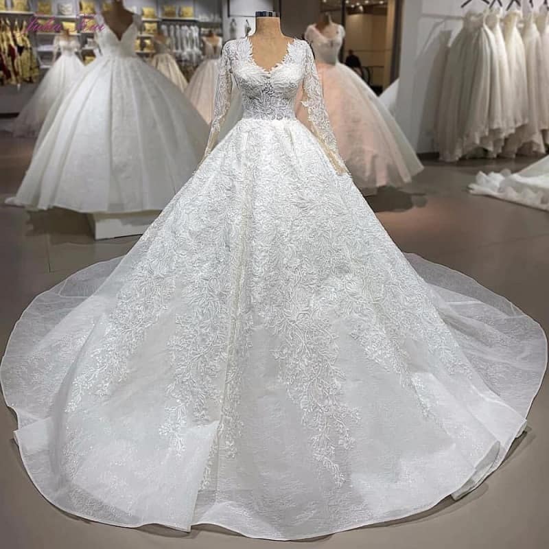 لباس عروس اجاره ای؛ تور بلند کوتاه 4 رنگ سفید کرمی شیری صورتی