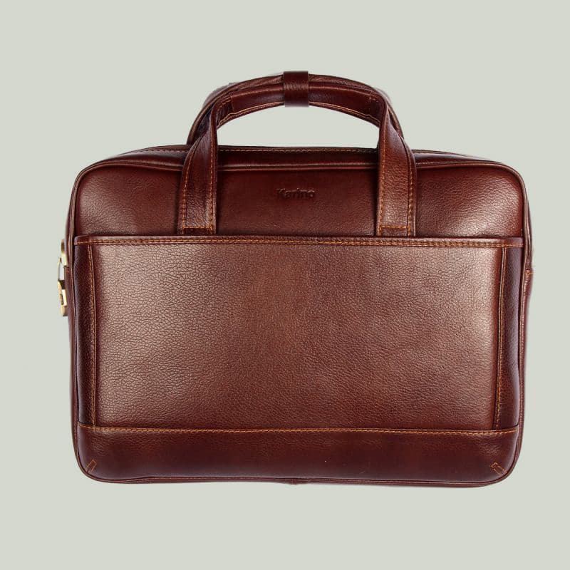 کیف چرم مارک بوفالو؛ مردانه زنانه دسته دار مشکی جنس پوست گاو