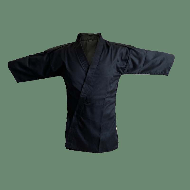 لباس رزمی دفاع شخصی؛ مشکی قرمز سفید جنس کتان ویسکوز