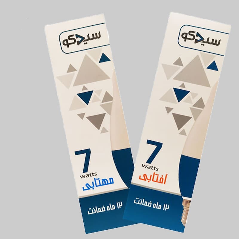 لامپ شمعی سیدکو Sidco کم مصرف 2 طرح مدرن کلاسیک