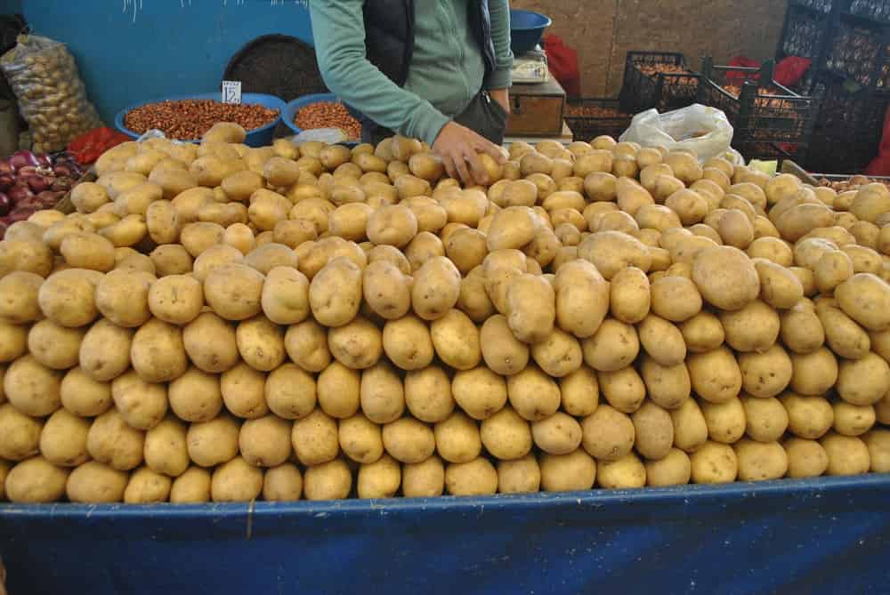 سیب زمینی در بازار تهران؛ قهوه ای طلایی قرمز potato تولید الکل