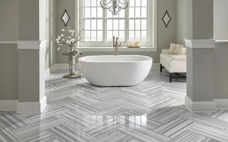 سرامیک کف در قزوین؛ لعاب دار بدون لعاب 3 رنگ طوسی سفید مشکی