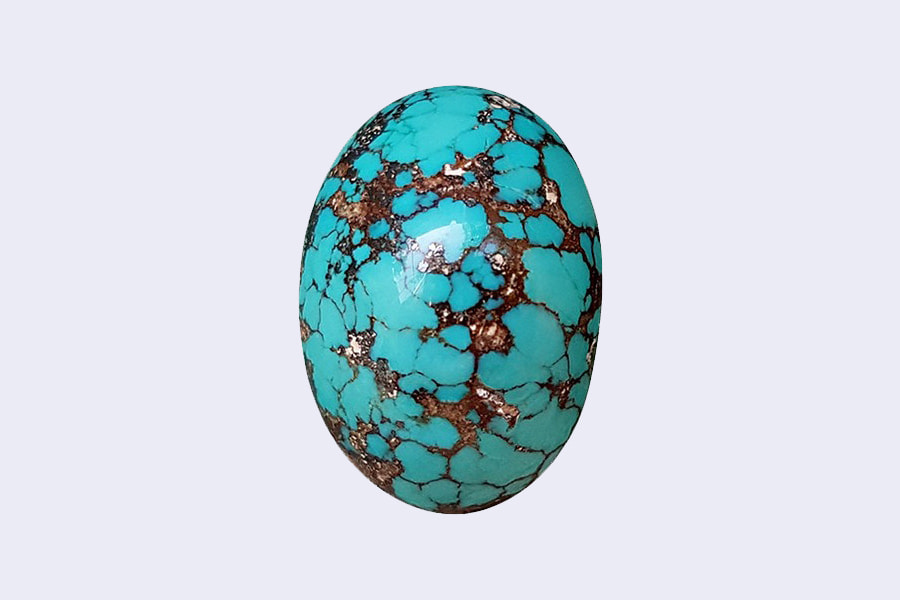 سنگ فیروزه؛ بافت مخمل رنگ سبز Turquoise Stone مناسب جوهرات تزئینات