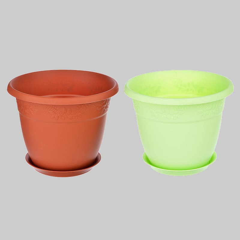 گلدان پلاستیکی یکبار مصرف؛ طلقی بی رنگ مواد مصرفی (پلی اتیلن پلی پروپیلن)