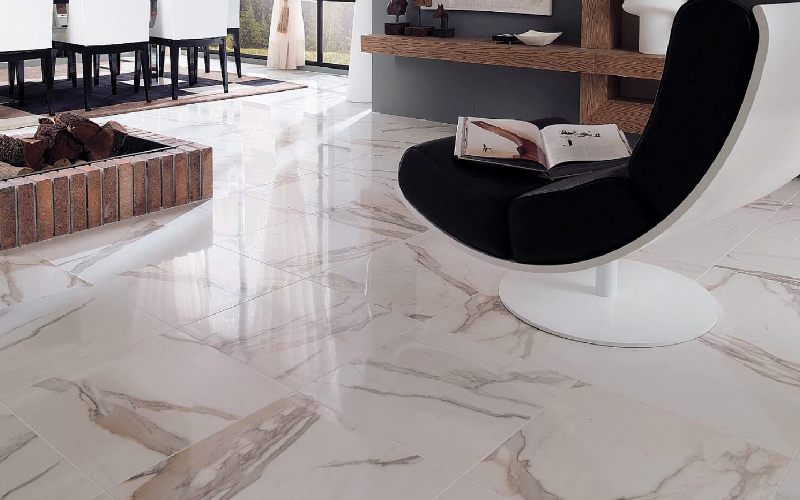 سرامیک کف 80.80 پرسلان؛ مات براق مقاوم مناسب پارکینگ حیاط