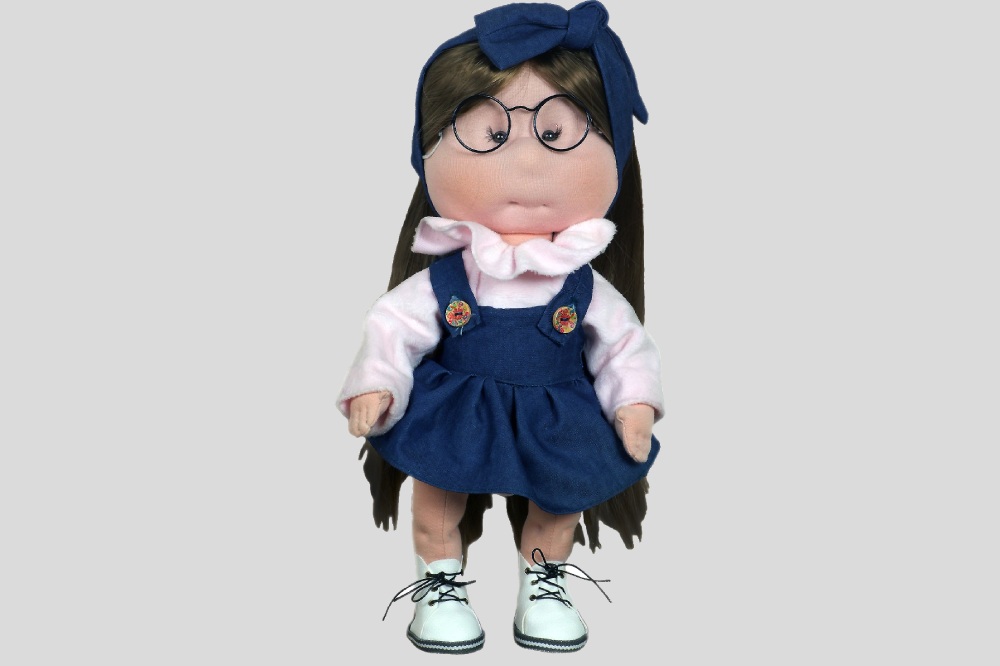 عروسک روسی 35 سانتی (تن فینگر) برند تیلدا جنس پلی استر قابلیت نشستن