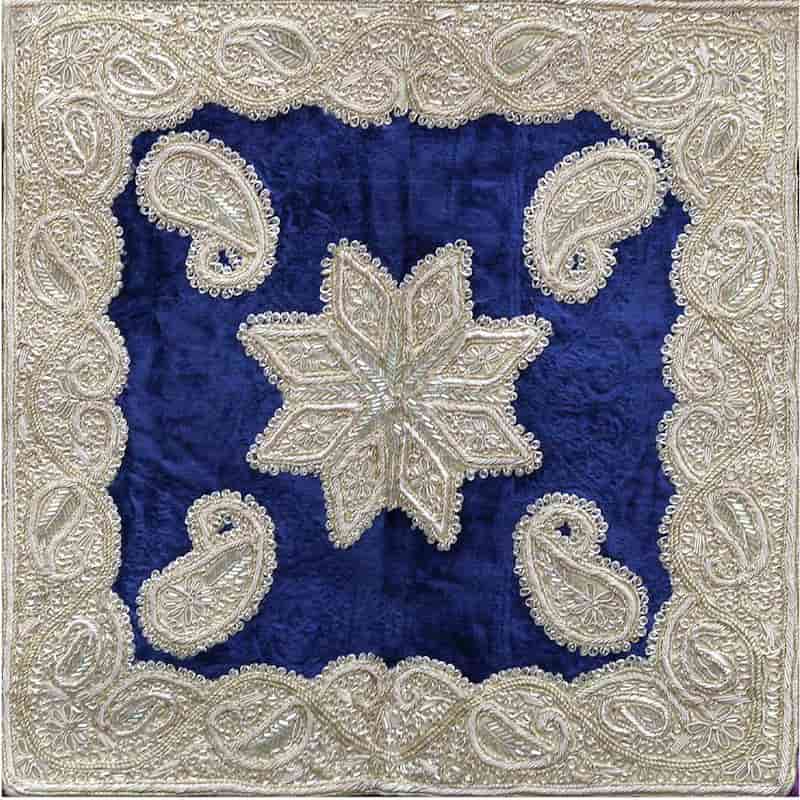 رومیزی سرمه دوزی شده مخمل؛ سنتی کلاسیک 4 نوع رانر مربع مستطیل گرد