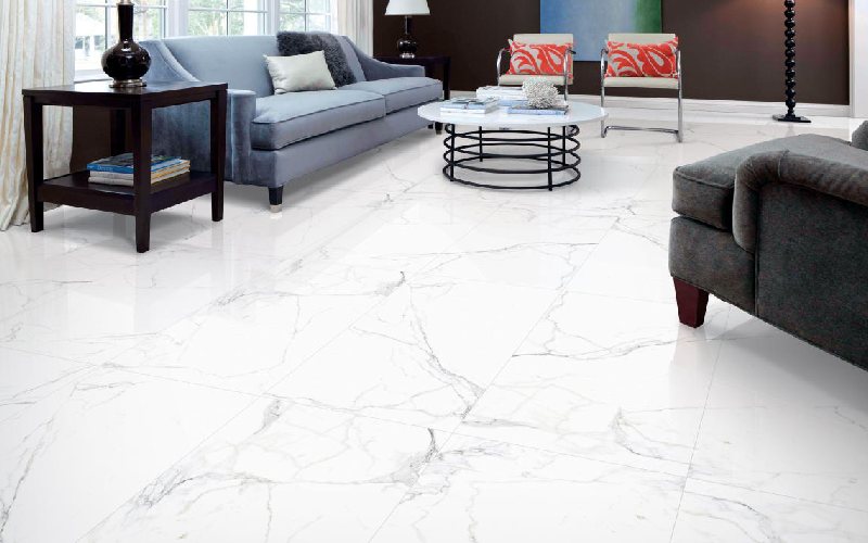 سرامیک کف 80*80 سفید؛ جنس رسی ضد خش شستشو راحت