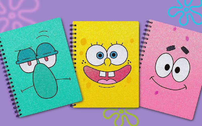 دفتر سیمی دولتی؛ فانتزی طرح دار مقاوم رنگ (سفید زرد سبز)