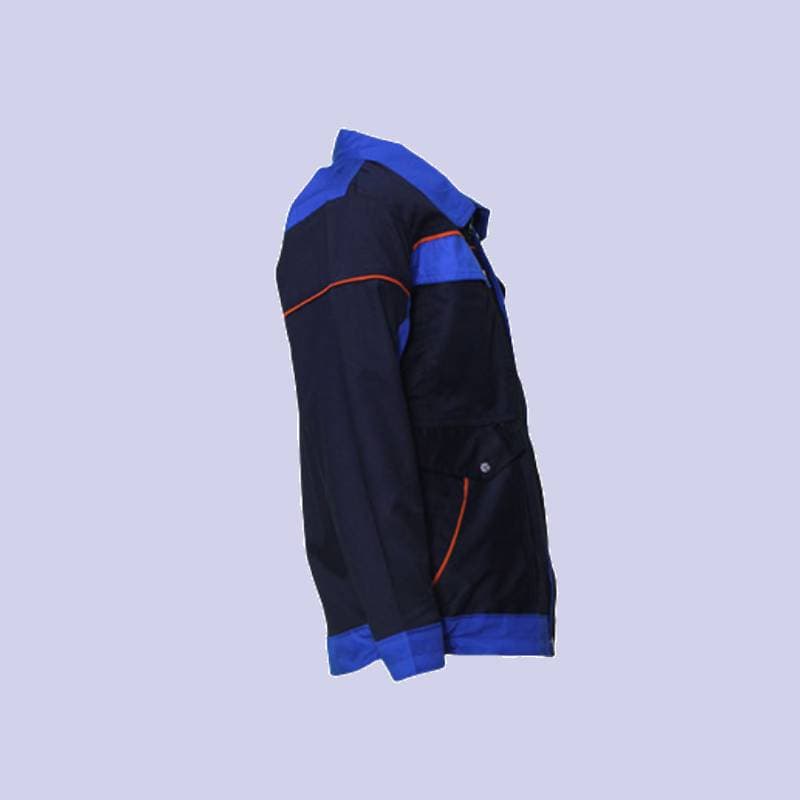 لباس کار ایران خودرو؛ پارچه کجراه 2 رنگ ( آبی سرمه ای)