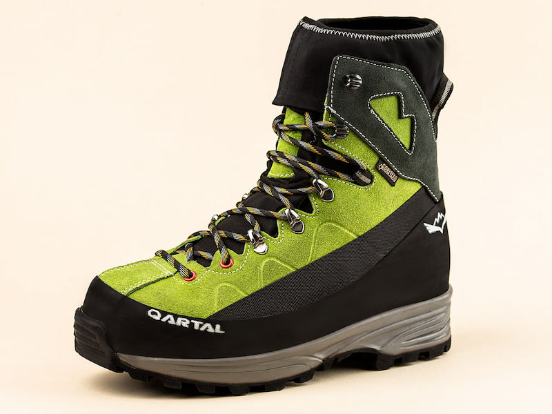 کفش کوهنوردی قارتال تبریز؛ عاج های درشت 3 رنگ زرشکی مشکی کرم