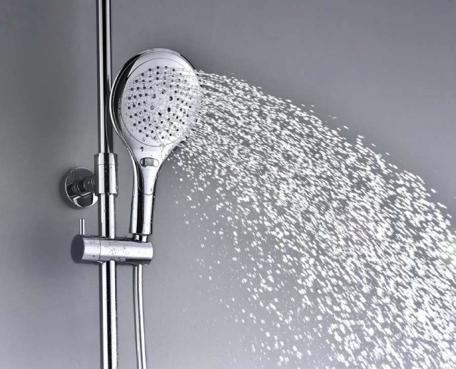 دوش تلفنی ساده؛ قابلیت تنظیم فشار آب جنس پلاستیک روکش نیکل کروم