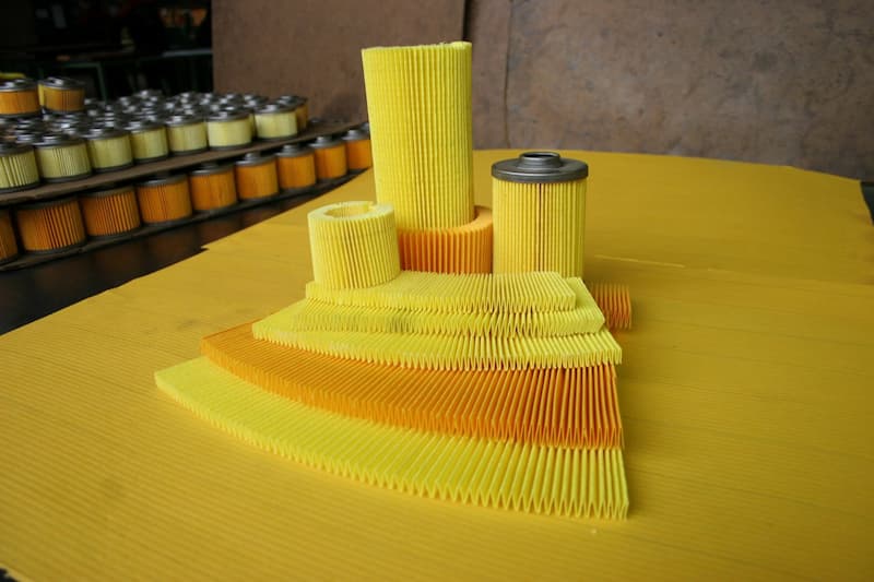 کاغذ رول فیلتر هوا؛ کوچک بزرگ 3 نوع پارچه ای اسفنجی کاغذی