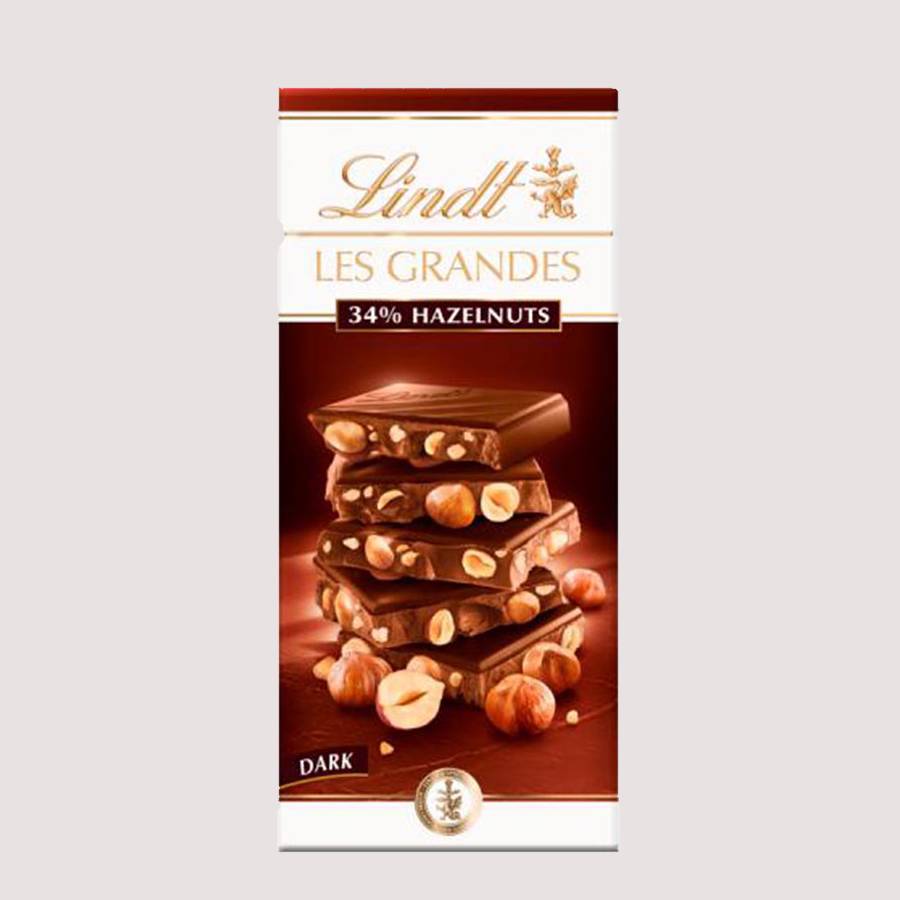 شکلات تخته ای لینت؛ طعم تلخ مغز دار بسته بندی جعبه ای