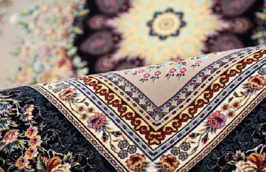 فرش نگین مشهد سرمه ای Carpet جنس نخ اکرولیک کیفیت بالا