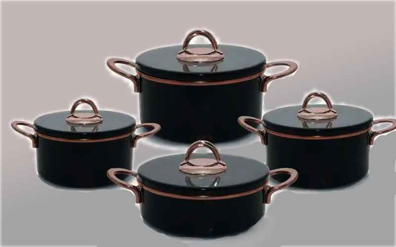 قابلمه استیل غفاری؛ چدن سیلیکون مناسب پخت غذا مایعات