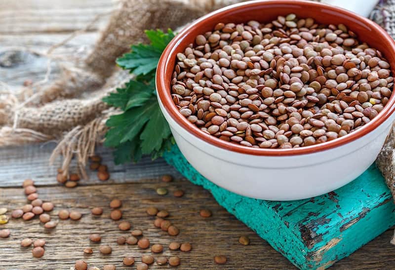عدس بوجاری شده Lentil زرد سبز سیاه فاقد سنگ ریزه