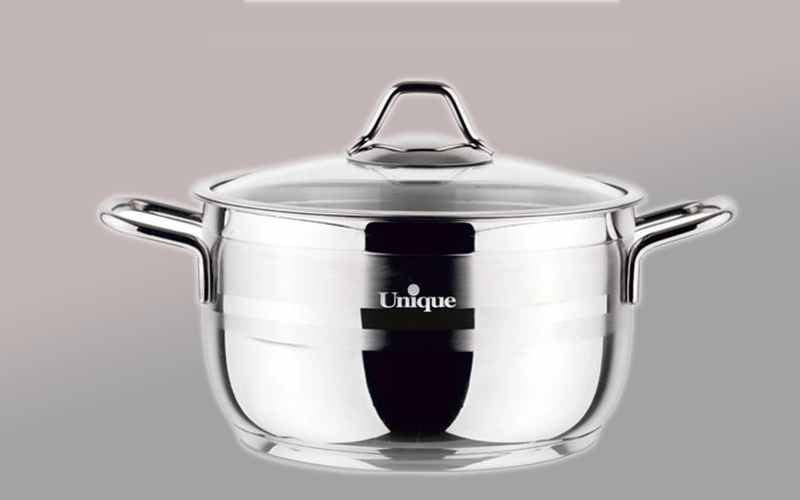 قابلمه استیل یونیک Unique استیل پخت غذا خوشمزه 4 الی 12 پارچه