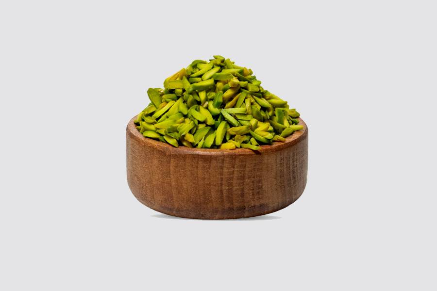خلال پسته سبز pistachio slices رفع کم خونی بسته بندی 100 گرمی
