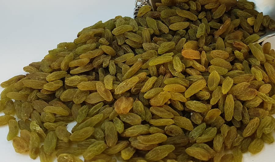 کشمش سبز بدون تیزاب Raisins سایه خشک قلمی عدم لهیدگی