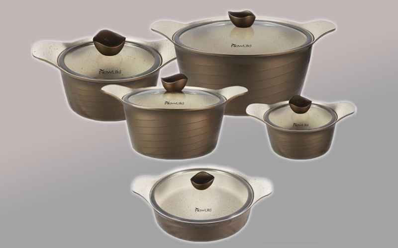 قابلمه استیل نیولایف newlife جنس آلومینیوم دایکست ساخت china