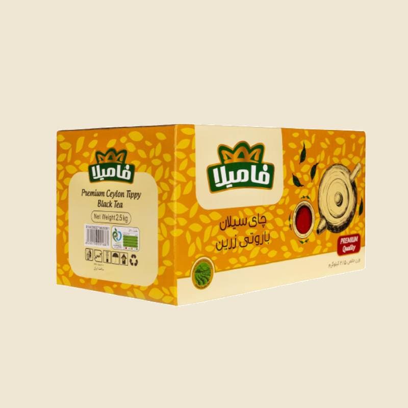 چای فامیلا زرد Tea دم کشیدن سریع مواد معدنی (کلسیم سدیم پتاسیم)