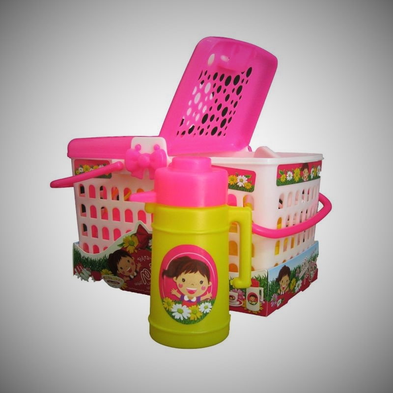 اسباب بازی گل خانم؛ قطعات قاشق چنگال بشقاب وزن 450 گرم