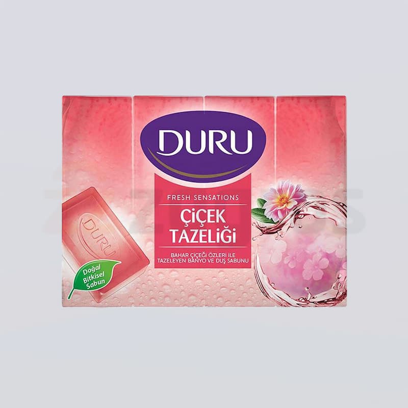 صابون دورو 4 عددی DURU عصاره زیتون گل لیمو 600 گرمی