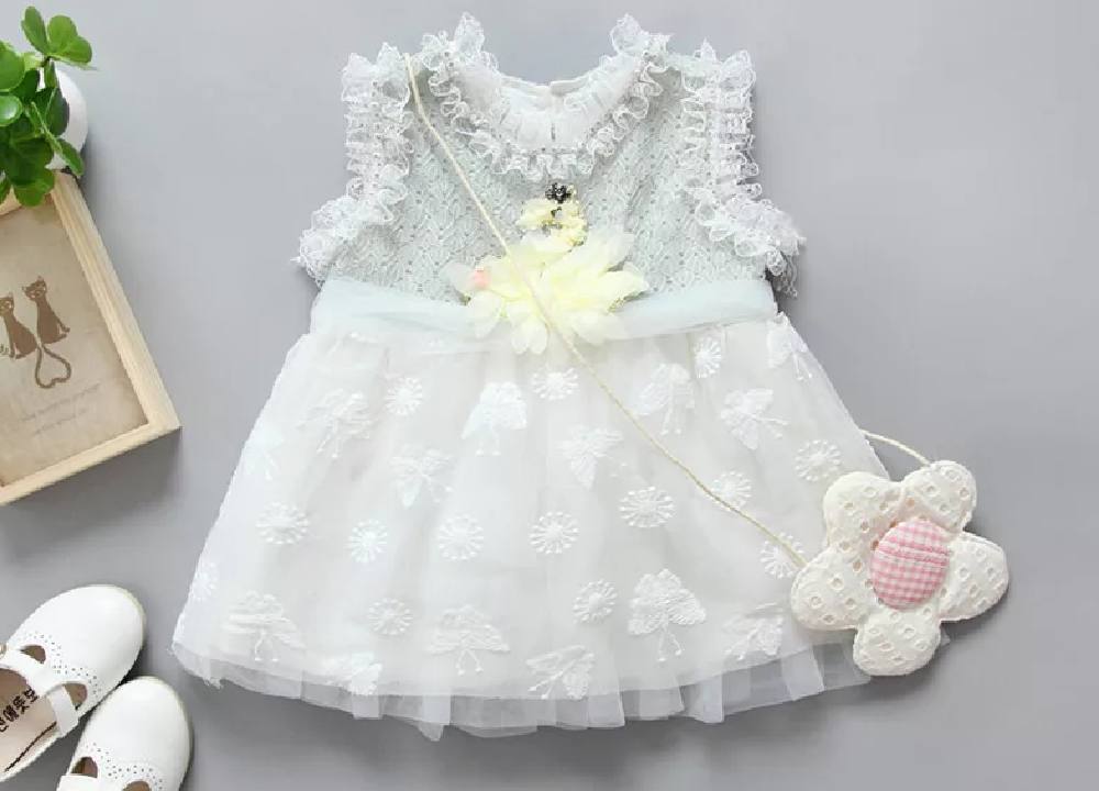 لباس نوزاد دخترانه جدید؛ مدل پیراهن سرهمی بلوز شلوار طرح (ساده مجلسی)